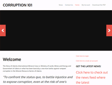 Tablet Screenshot of corruption101.net